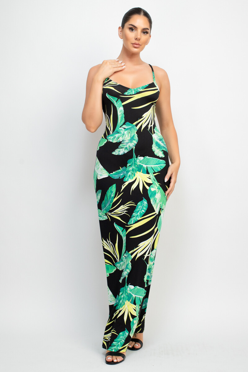 Dresses | Tropical Print Maxi Dress