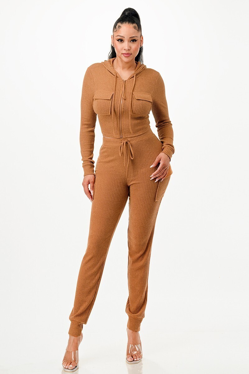 Pants Sets | Cargo Hoodie Set