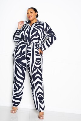 Plus Size Jumpsuits &amp; Rompers | Button-Up Jumpsuit