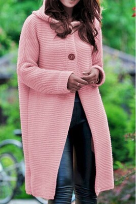 Sweaters| Hooded Midi Cardigan