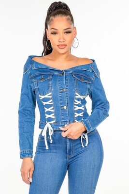 Outwear | Off-The-Shoulder Denim Jackets