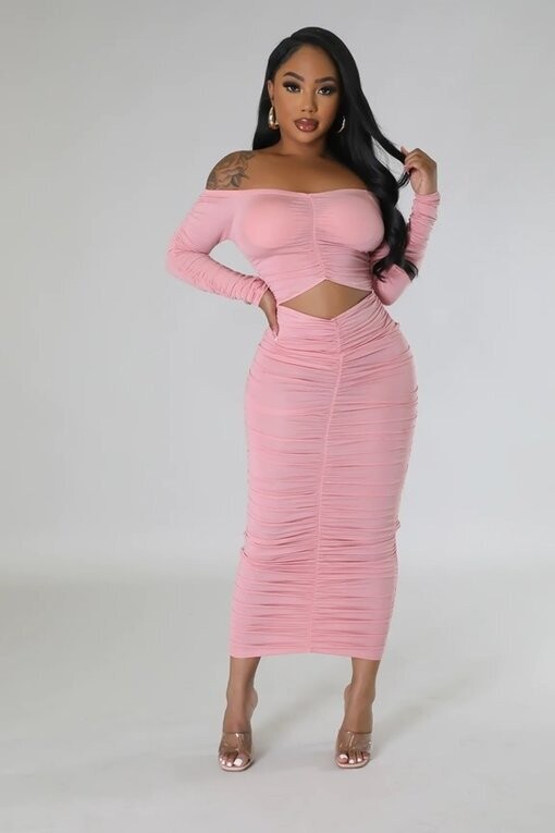 Dresses | Off-The-Shoulder Ruched Maxi Dress