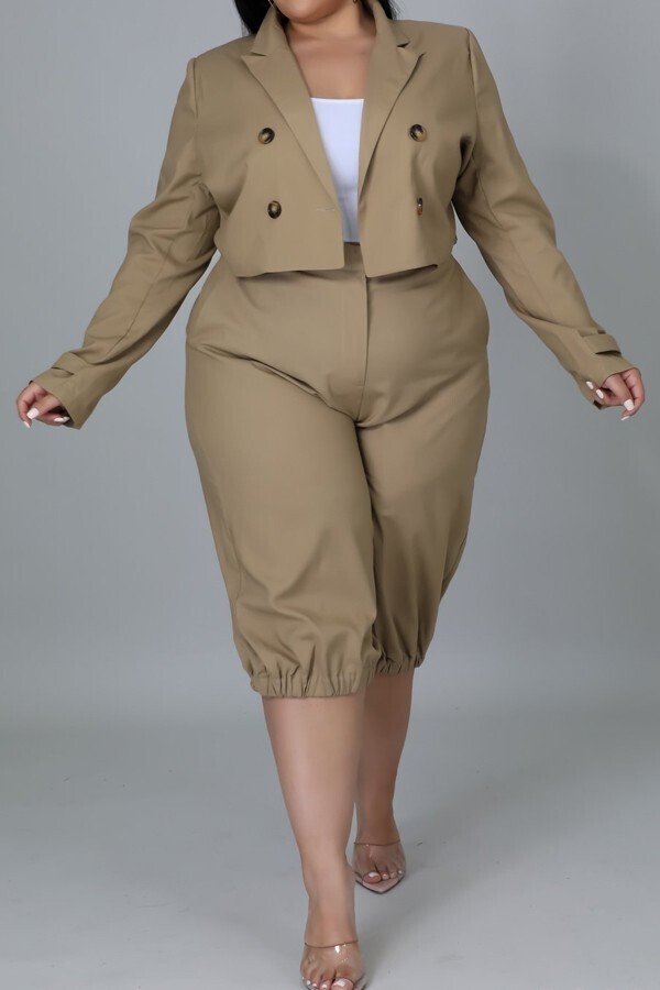 Plus Size Shorts/Sets | 2pc Short Suit