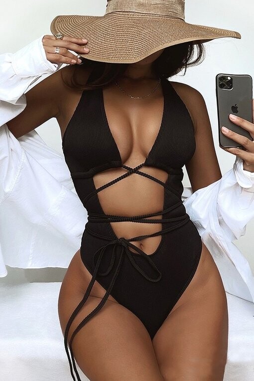 Swimsuits &amp; Cover-Ups | 1pc Cut-out Bathingsuit