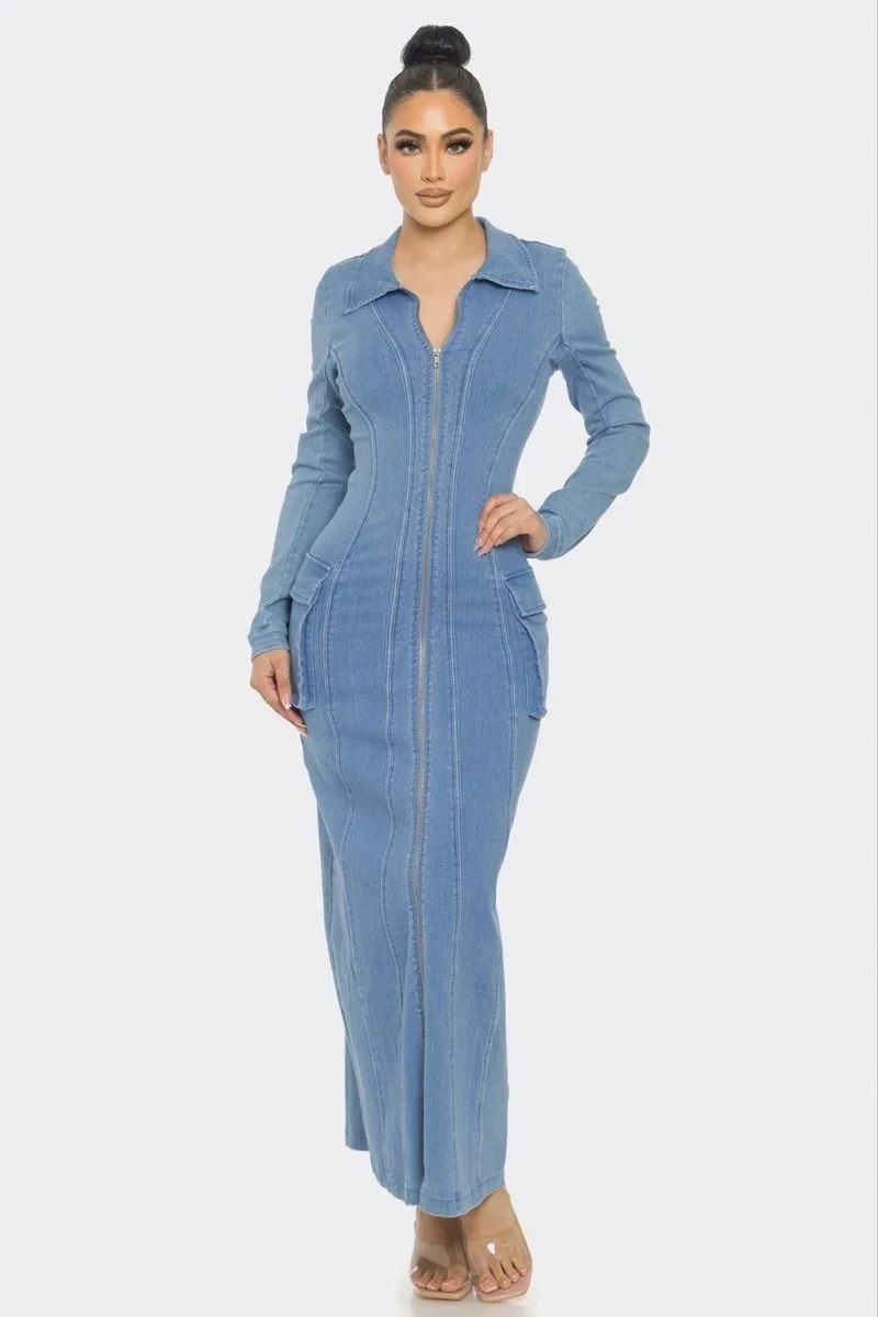 Dresses | Unleash Your Inner Diva: The Ultimate Denim Maxi Dress