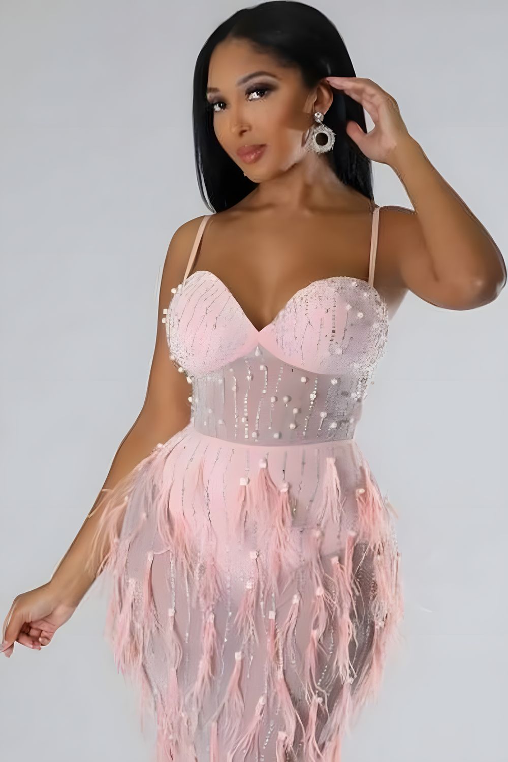 Dresses | Feather Patchwork Camisole Dress
