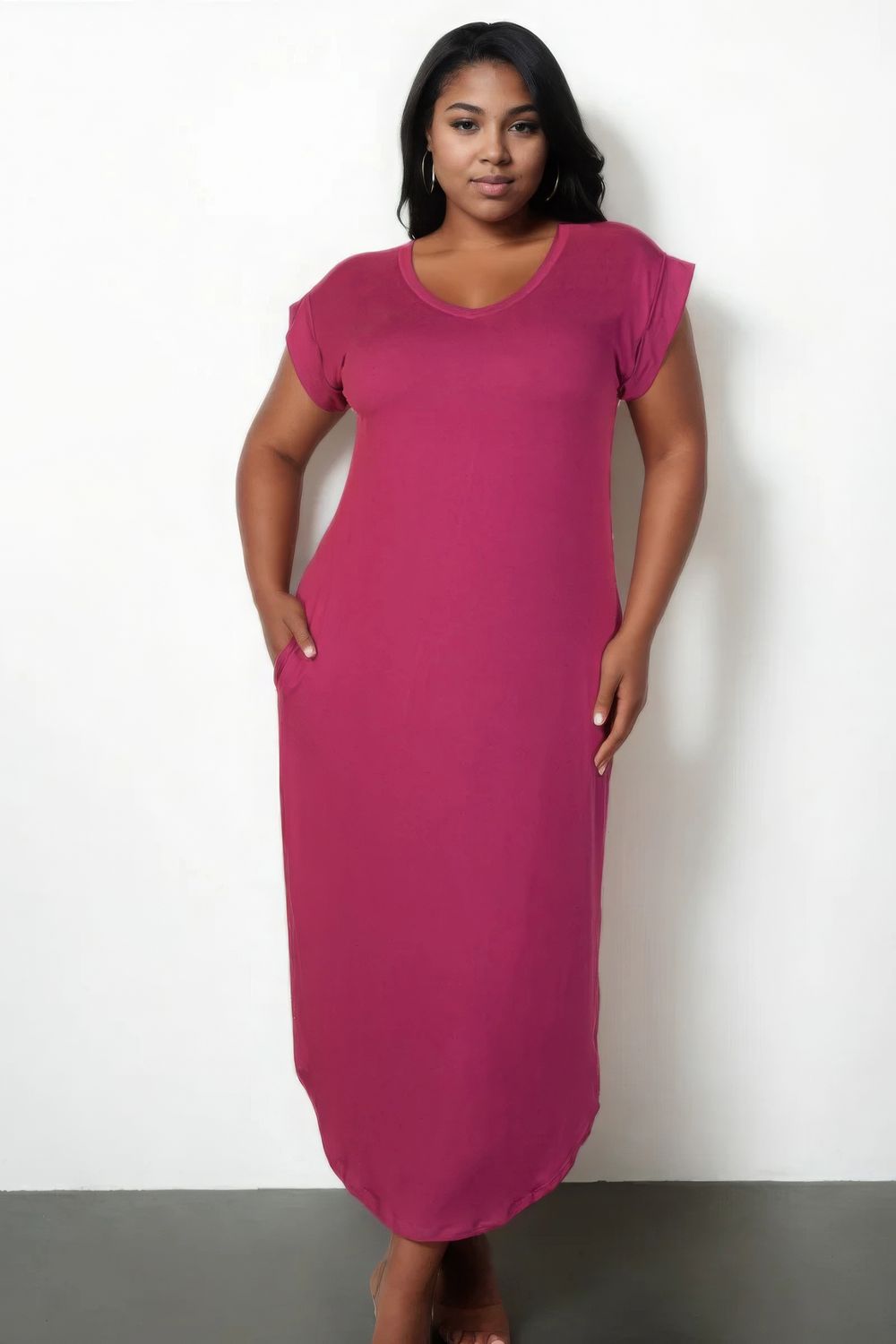 Plus Size Dresses | Batwing Maxi Dress
