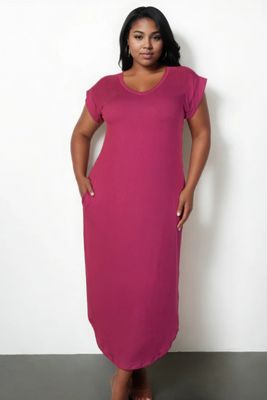 Plus Size Dresses | Batwing Maxi Dress