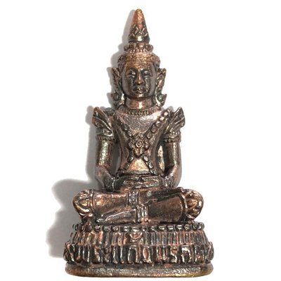 พระแก้วมรกตอุดกริ่ง เนื้อมหาชนวน ตำหรับหลวงปู่หมุน วัดบ้านจาน จ.ศรีสะเกษ ปี 61