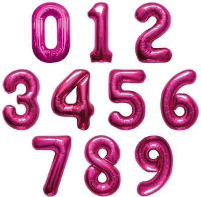 Magenta Pink 34 Inch Foil Balloons Magenta Pink 34 Inch Foil Balloons