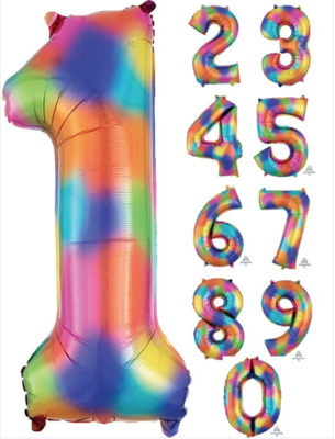 Multi Coloured 34 Inch Foil Balloons Multi Coloured 34 Inch Foil Balloons
