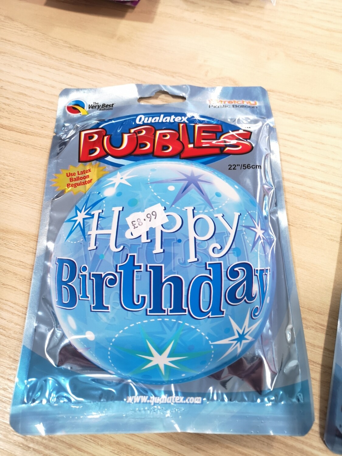 Blue Happy Birthday Bubble Blue Happy Birthday Bubble