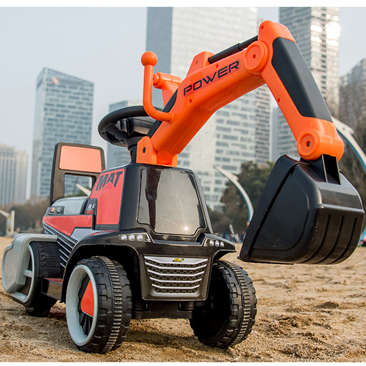 carro excavadora para niños