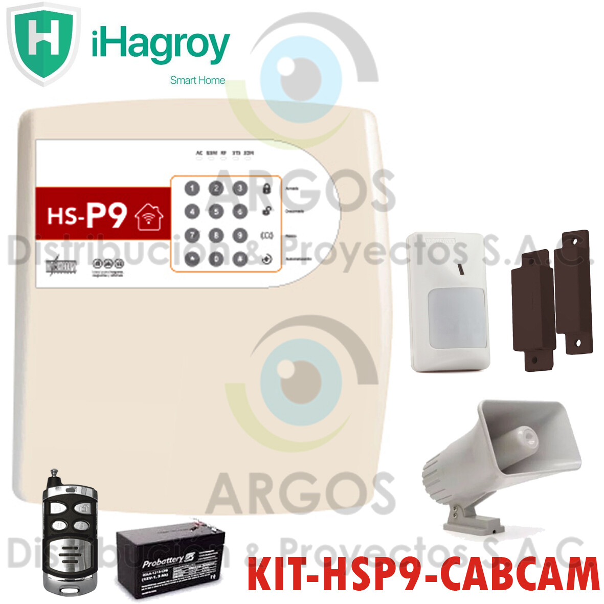 KIT ALARMA ANTI ROBO GSM SMART P9 HAGROY