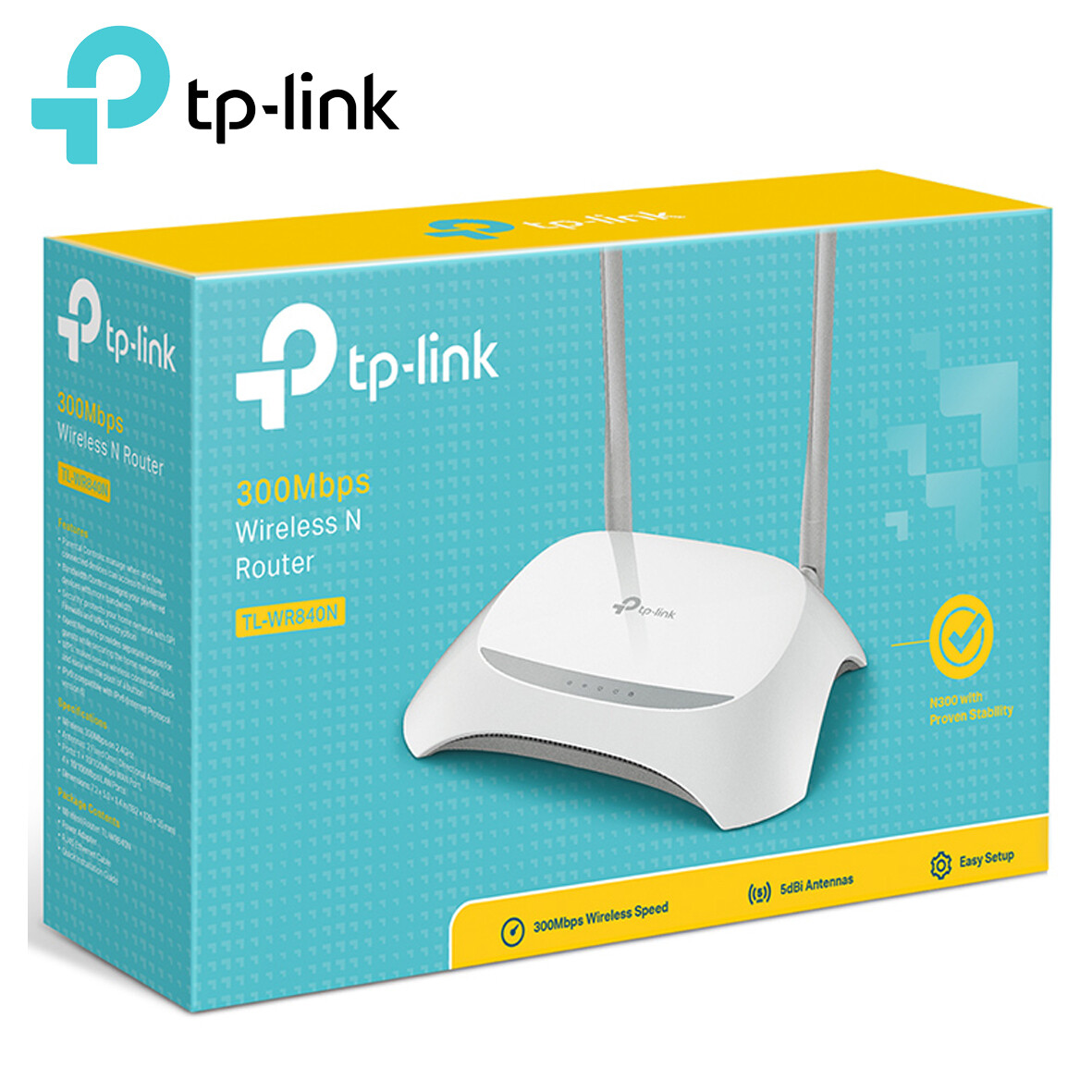 ROUTER INALAMBRICO WIFI 2.4GHz N 300mbps TL-WR840N TP LINK