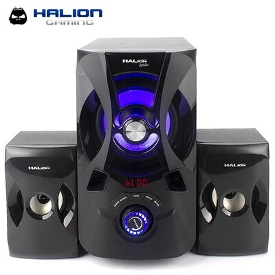 PARLANTE SUBWOOFER HALION SPIDER HA-844BT 120W | BLUETOOTH | CONTROL REMOTO | FM | SD+USB | LED