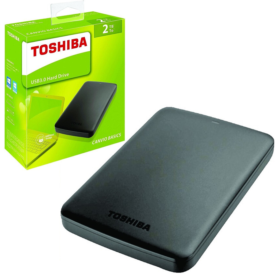 DISCO DURO EXTERNO DE 2TB TOSHIBA