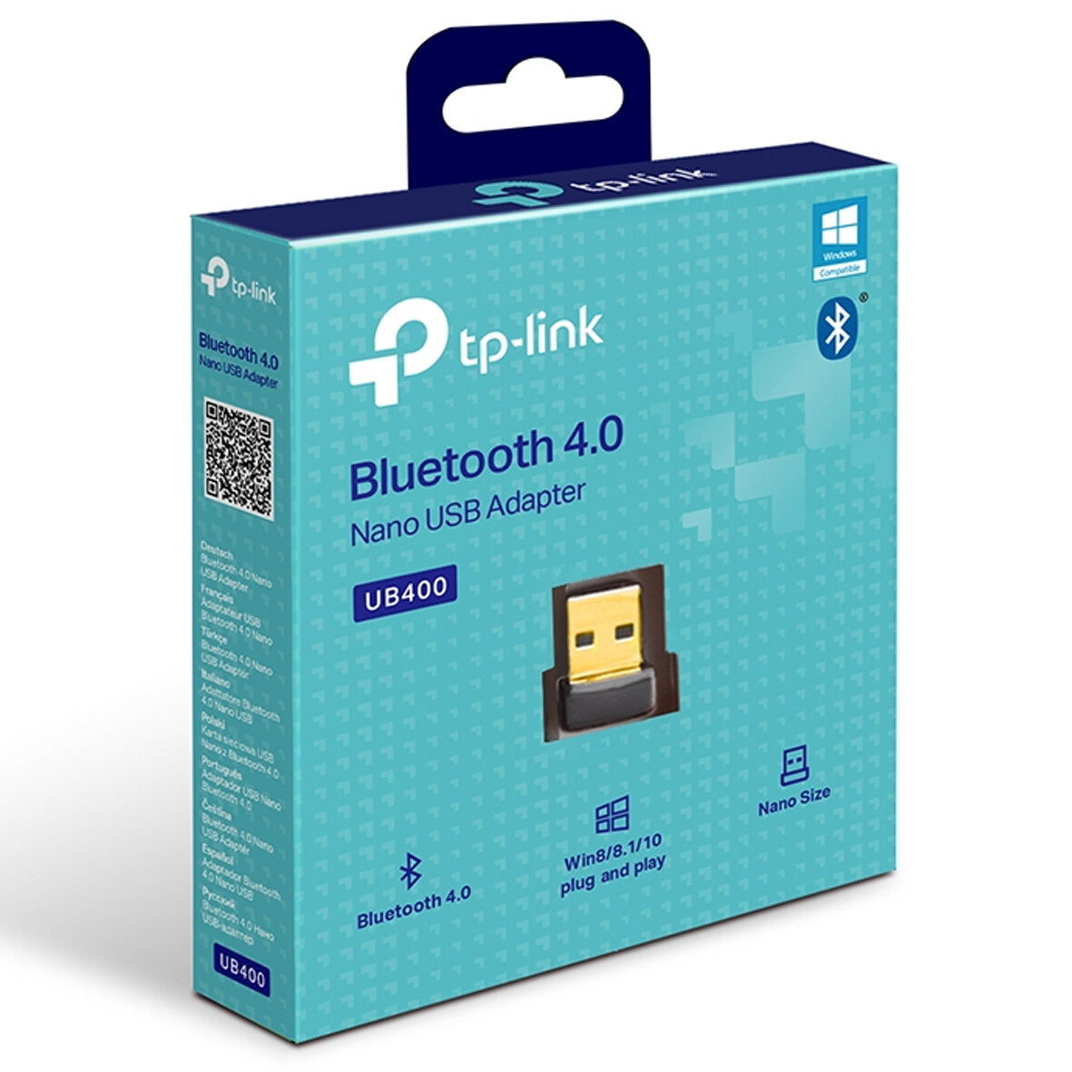 ADAPTADOR BLUETOOTH USB NANO TP LINK UB400 PARA LAPTOP PC Y NOTEBOOK