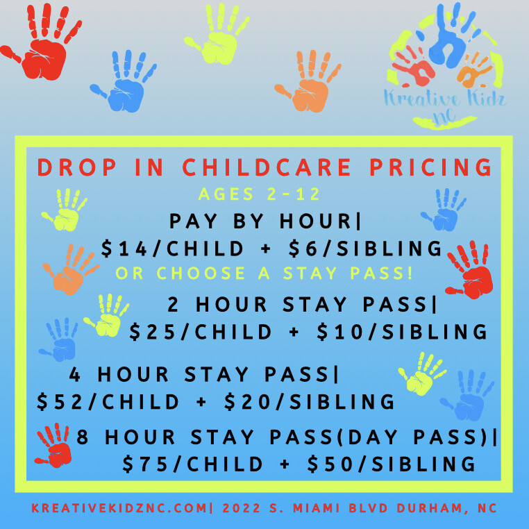 Drop In Childcare Hourly Rate
