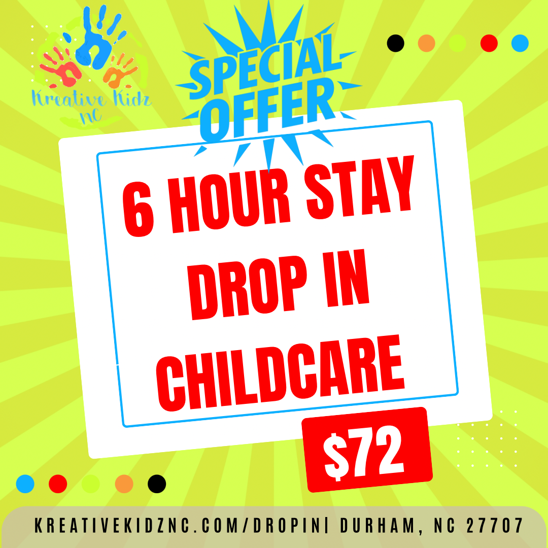 6 HOUR STAY PACKAGE (AGES 2-8)