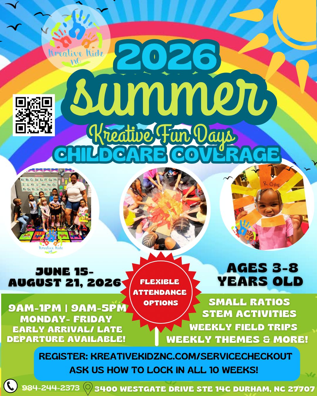 SUMMER COVERAGE FULL DAY- 2 CHILDREN WEEKLY RATE (AGES 3-8)