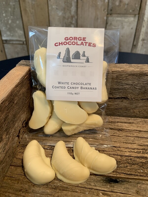 Candy Bananas White Choc Coated