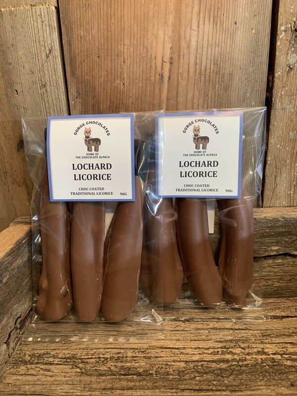 Lochard  Licorice, Milk Chocolate Coated