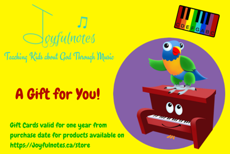 Joyfulnotes Gift Certificates