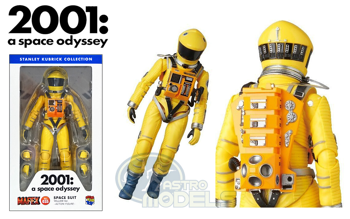 Medicom '2001: A Space Odyssey' Space Suit Action Figure - Yellow Version - Approximately 7 Inches Tall