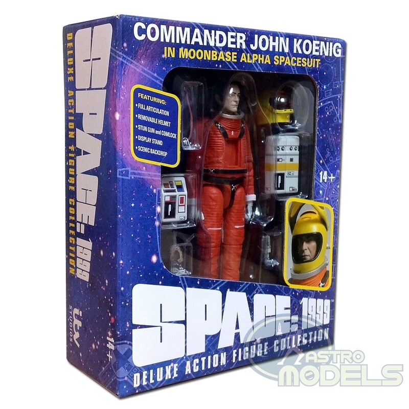 NEW! Sixteen 12 &#39;SPACE: 1999&#39; Commander John Koenig in Alpha Spacesuit Deluxe Action Figure