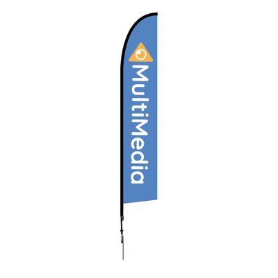 14ft Custom Feather Flag – Available with Spike Base or X Base