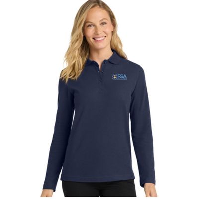 FSA Embroidered Long Sleeve Polo Shirt