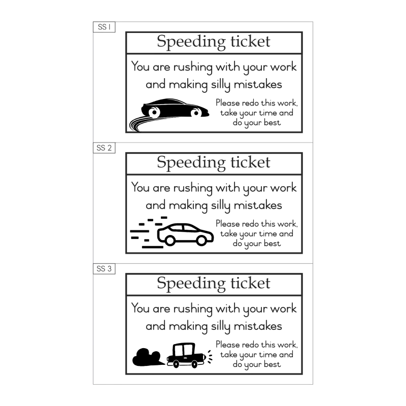 Speeding Ticket Stamp