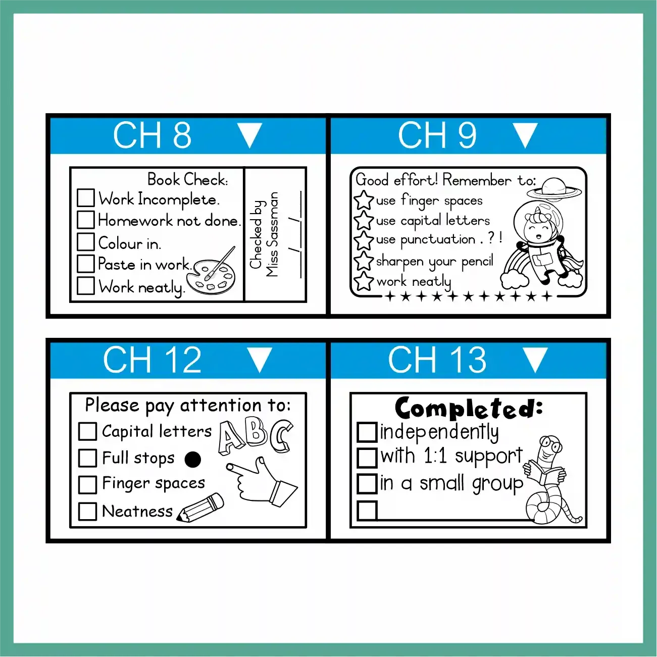 Checklist Stamp - 5 Points
