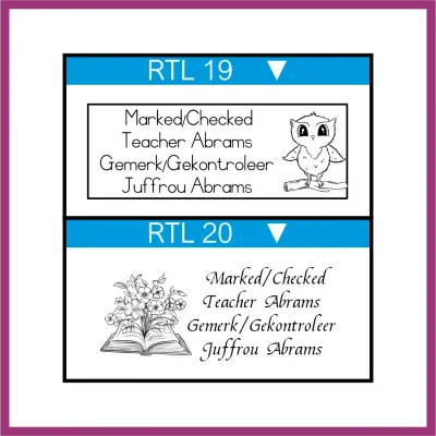 Extra Large Rectangular Text Stamp