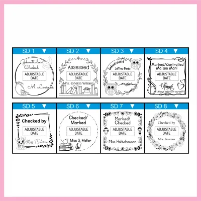 Large Square/Circle Date Stamp