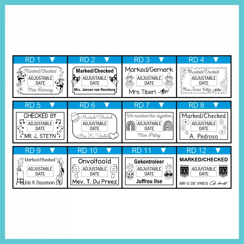 Rectangular Date Stamp - S-826D