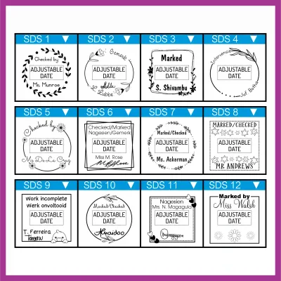 Square/Circle Date Stamp - Small