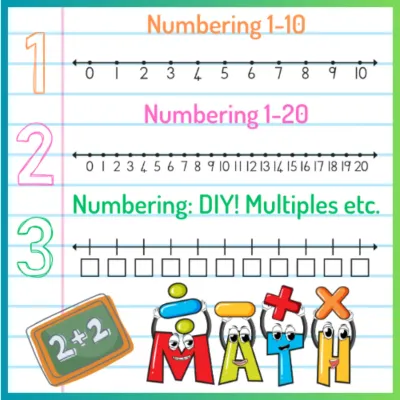 Number Line Stamps