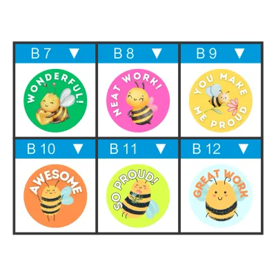 Bee Teacher Stickers – Buzz-Worthy Praise