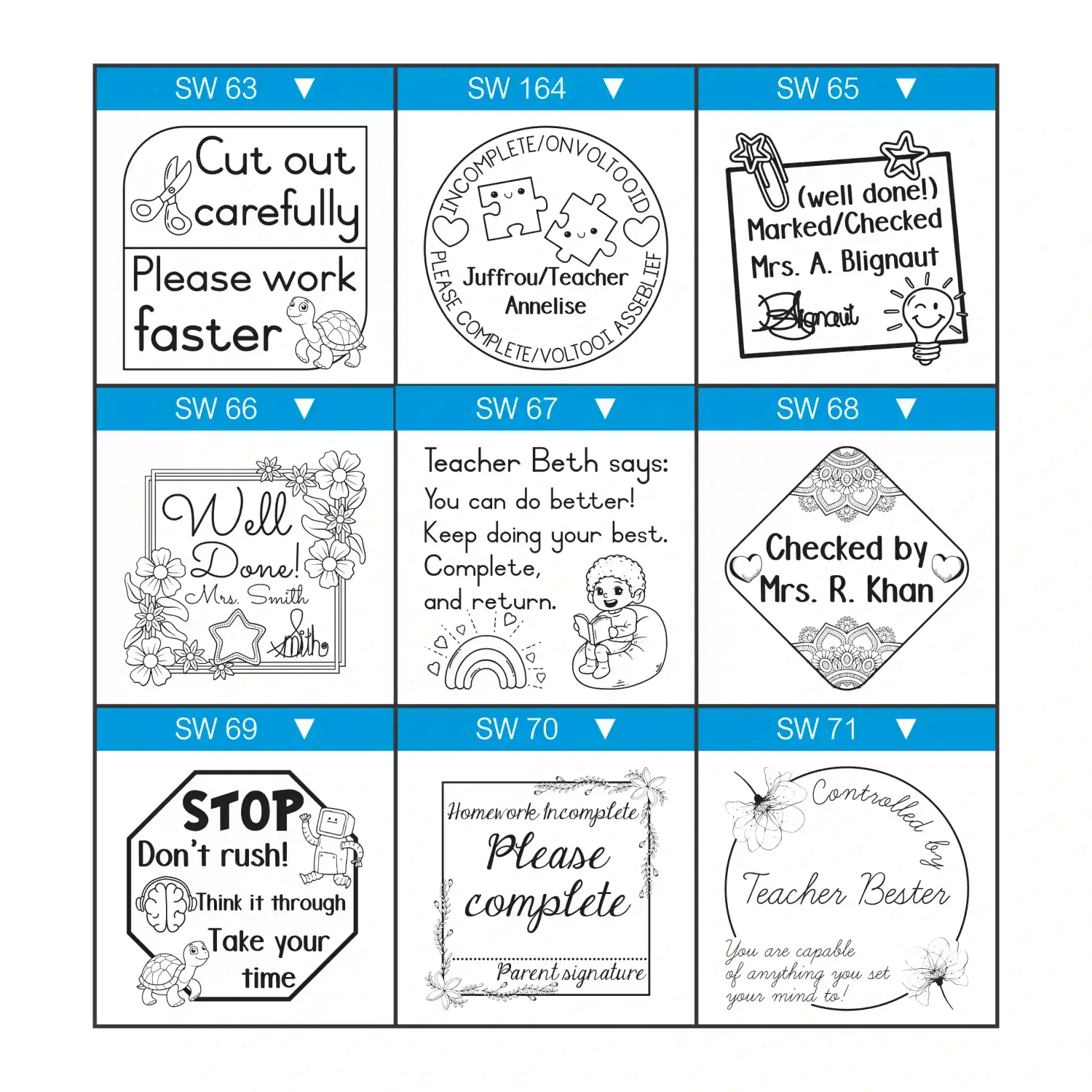 Extra Large Round/Square Wooden Stamp – 50mm x 50mm – Custom Text or Image