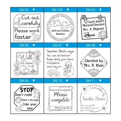 Extra Large Round/Square Wooden Stamp – 50mm x 50mm – Custom Text or Image