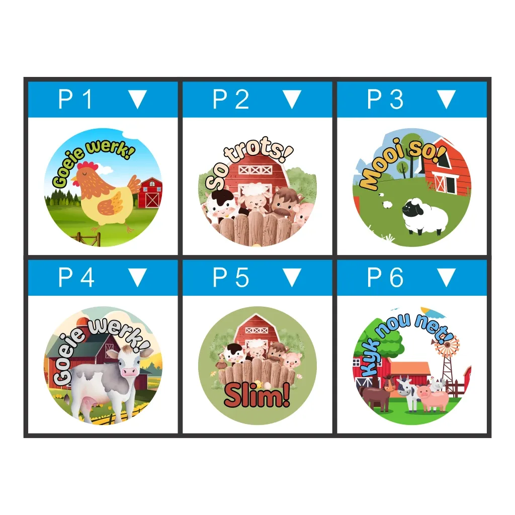 Farm &amp; Plaas Praise Stickers – Boerevibes for Books