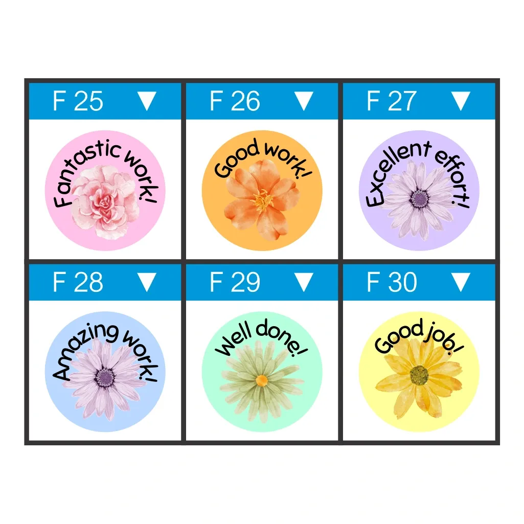 Floral Teacher Stickers – Blooming Praise