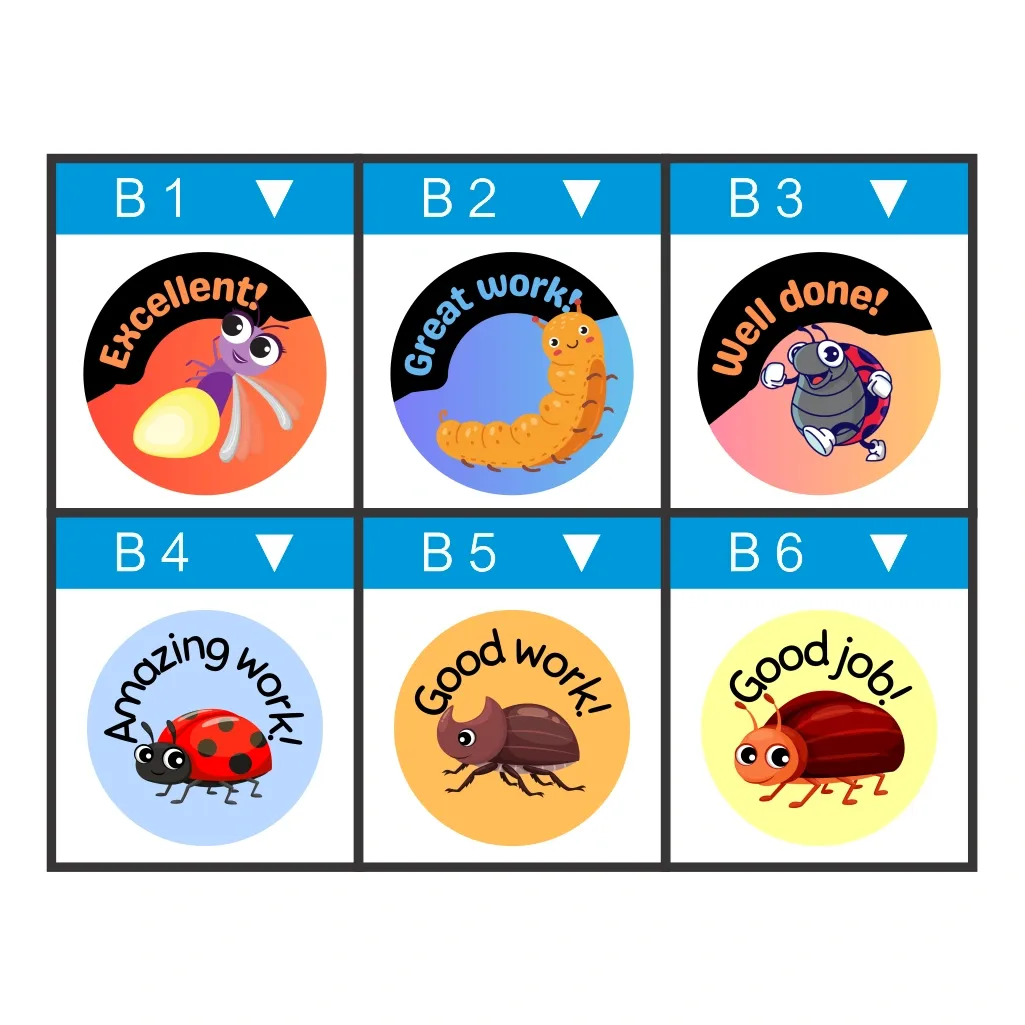 Insect Teacher Stickers – Bug-Tastic Praise