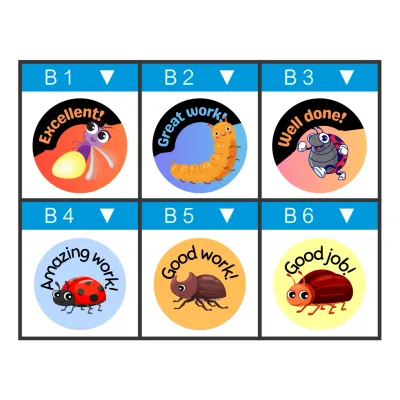 12 x Insect Teacher Stickers – Bug-Tastic Praise