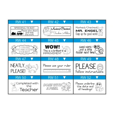 Rectangular Text Stamp – Wooden Block – 45mm x 15mm Custom Text or Image