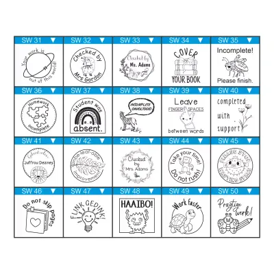 Medium Round/Square Wooden Stamp – 30mm x 30mm – Custom Text or Image