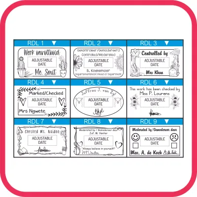 Medium Rectangular Date Stamps - S-827D