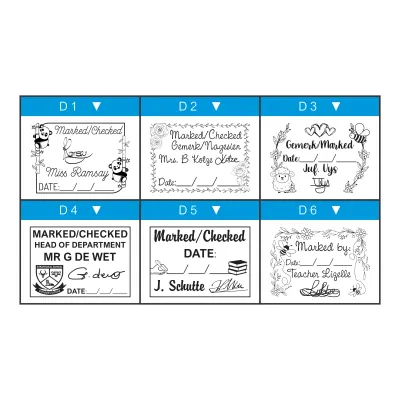 Medium Rectangular Duo Handle “Date” Stamp – Write-in Date Space (35mm x 50mm)